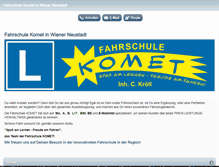 Tablet Screenshot of m.fahrschule-komet.at